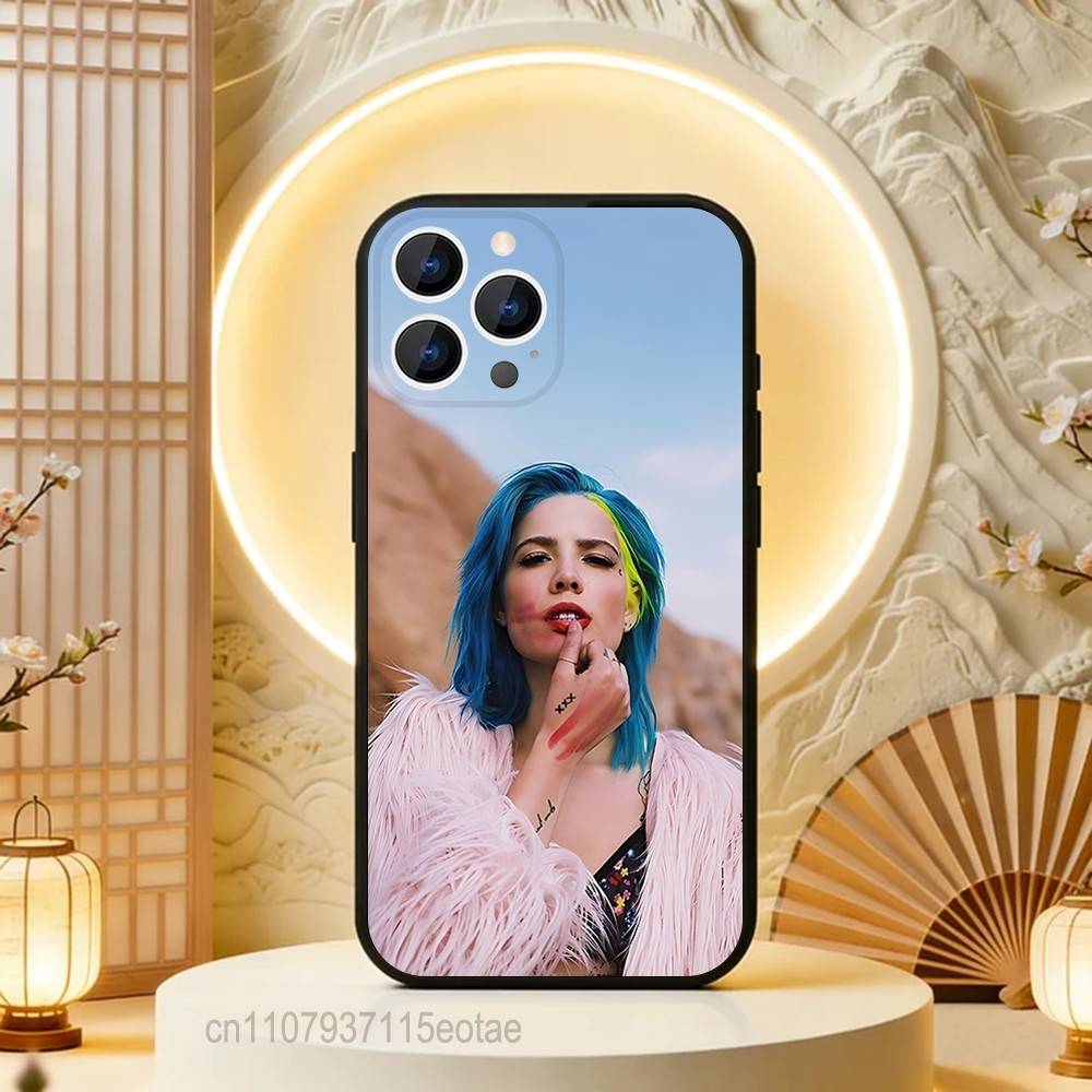 Singer H-Halsey Phone Case For iPhone 17,16,15,14,13,12,11,Pro,Max,Plus,E,Air,Mini Protective Black Cover