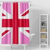 Gaslight Gatekeep Girlboss Royaume-Uni Uk Lgbt Rose Union Jack Fierté Ensemble de Rideau de Douche Avec Œillets et Crochets Pour Salle de Bain