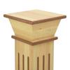 Vidaxl Klasyczny Kwietnik Kolumna, Jasne Drewno, 17X17X66 Cm, Mdf