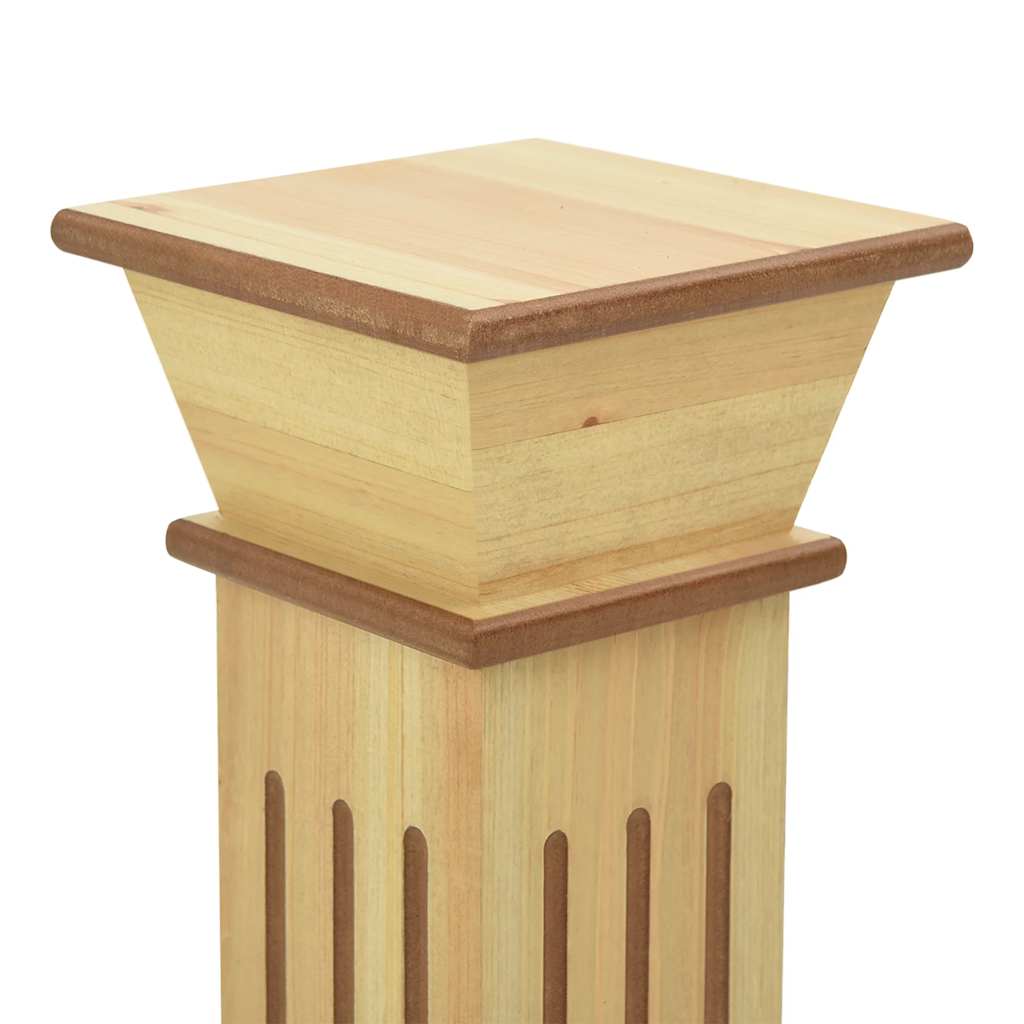 Vidaxl Klasyczny Kwietnik Kolumna, Jasne Drewno, 17X17X66 Cm, Mdf