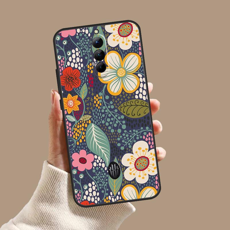 Floral Charm Secret Garden Case For ZTE Nubia Red Magic 10 10S 9S 8S 8 9 11 Pro Plus 6 7 6S 7S Pro 5G 6R 10 Air Cover