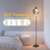 Floor Lamp - NETTLIFE - Modern Smoky Grey - E27 - Metal - Foot Switch