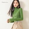 Raphenny Women's Seamless Turtleneck Fine Wool Base Layer Top RN301M338