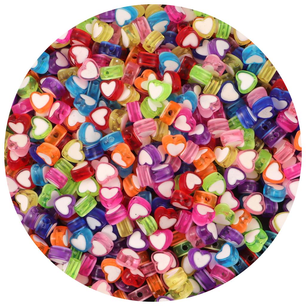 200pcs Mix Letter Acrylic Beads Round Flat Alphabet Spacer Bead and elastic cord For Jewelry Make Handmade Diy Bracelet Necklace