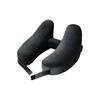 Massage Feature Inflatable Neck Pillow Soft Velour Cover Neck Support Pillow  Outdoor Travel