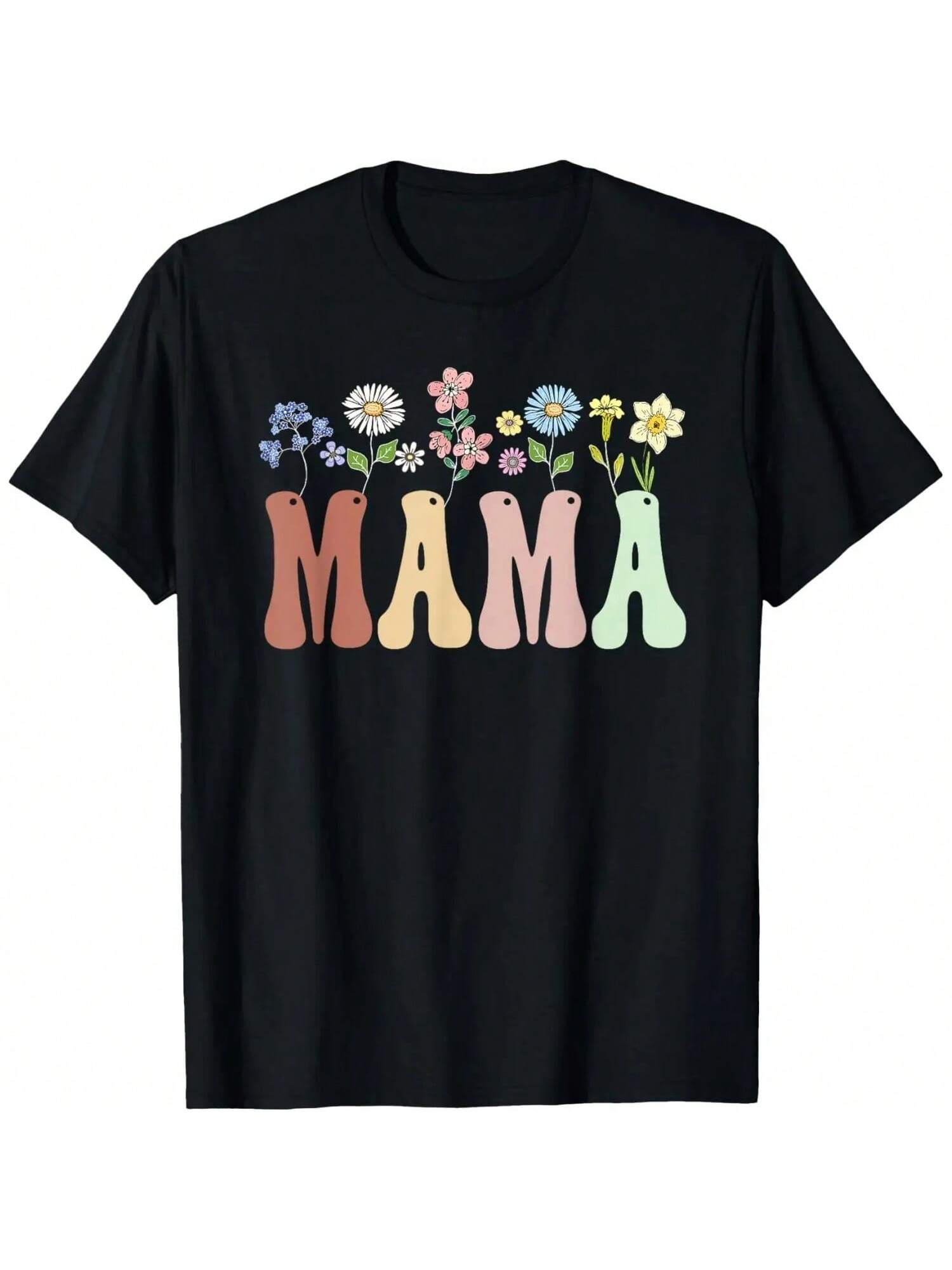 Mama Gifts Wounisex Wildflower Floral Design Mama T-Shirt S разноцветный