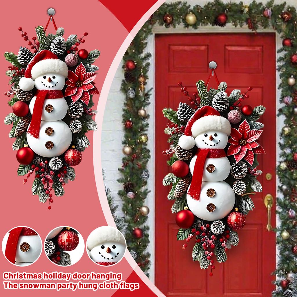 Weihnachten Tür Schneemann Party Feier Hängebanner Türhänger