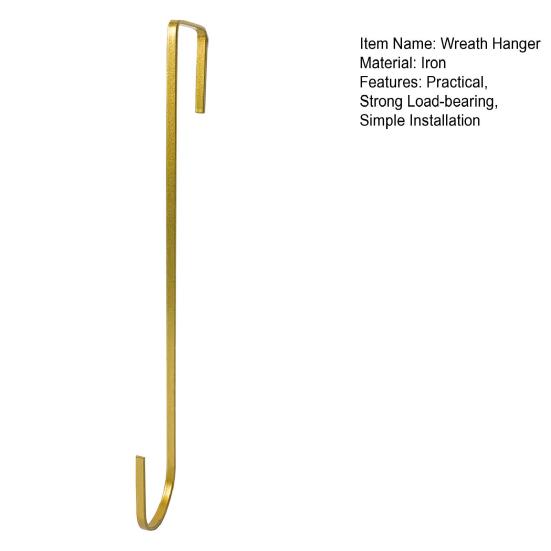 Yousheng Front Door Christmas Hook Wreath Hanger Strong Load-bearing Rustproof Ultra-Thin Design Easy Installation Halloween Decoration Holder