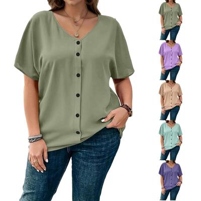 Women's Fashionable Short Sleeve Elegant Commuting And Casual Top