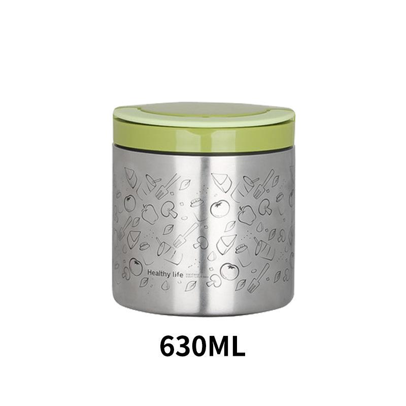 Thermal Insulation Lunch Box 304 Stainless Steel Thermal Insulation Bucket, Portable Portable Portable Box Large-capacity Lunch Box