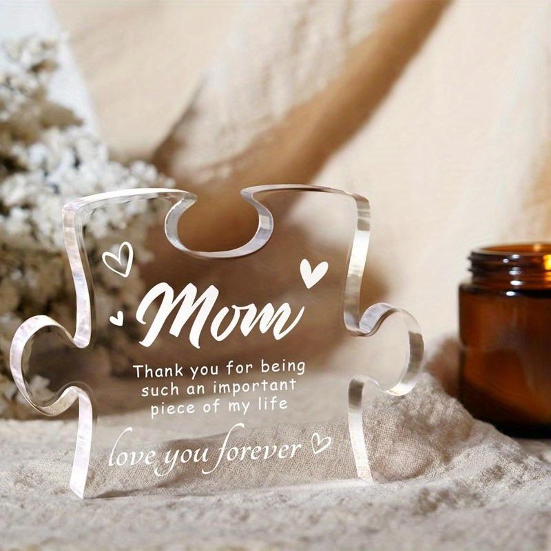 "I Love Your Mom" Puzzle - Creative Acrylic Gift for Mother's Special Days