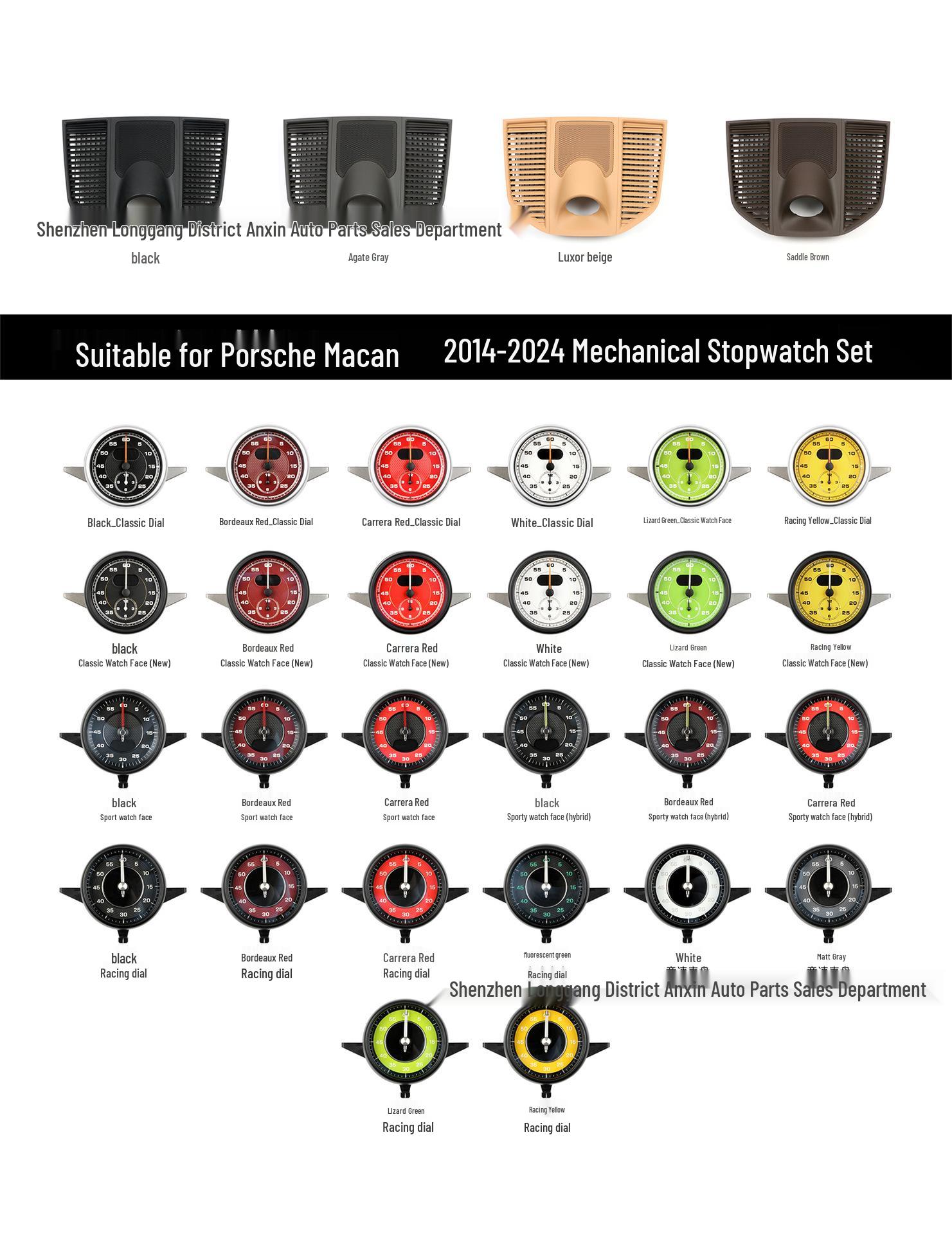 

Совместимый апгрейд секундомера Porsche для Macan, 718, Cayenne, 911, Panamera: Часы-компас