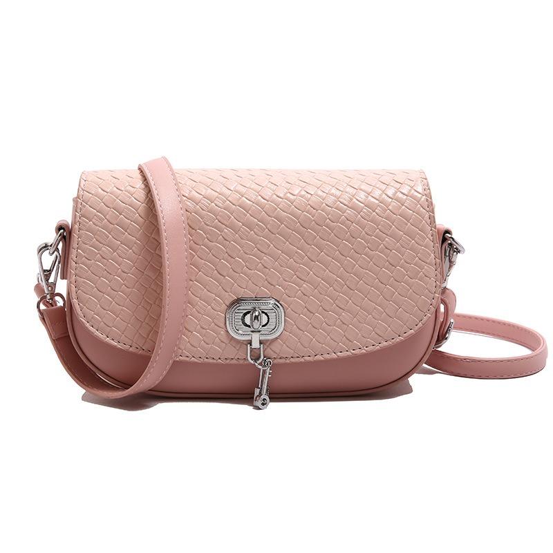 Fashion Exquisite Bag Summer New Solid Color Casual Lock Large Capacity Horizontal Cross Shoulder Women's Bag