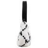 New MLB New York Yankees Faux Fur Plush Shoulder Bag Handbag Shoulder Bag Regular Women's Milk White 3ABQS0826-50CRS