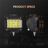 1Pcs 4" Inch 57W LED Work Light Car Driving Lamp Offroad Light Bar Combo Beam