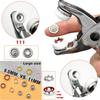 200set 11mm Metal Snap Button Fasteners With Tool Plier For Clothing Shoes Bags Craft Projects Garments And Accessories