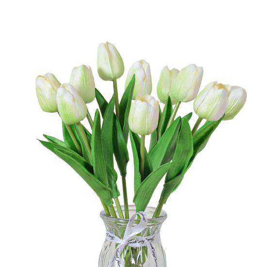 Blume mit Stiel Realistisch Heim Büro Tisch Mittelstück Hochzeit Kunstblumenzweig Künstliches Blumenarrangement