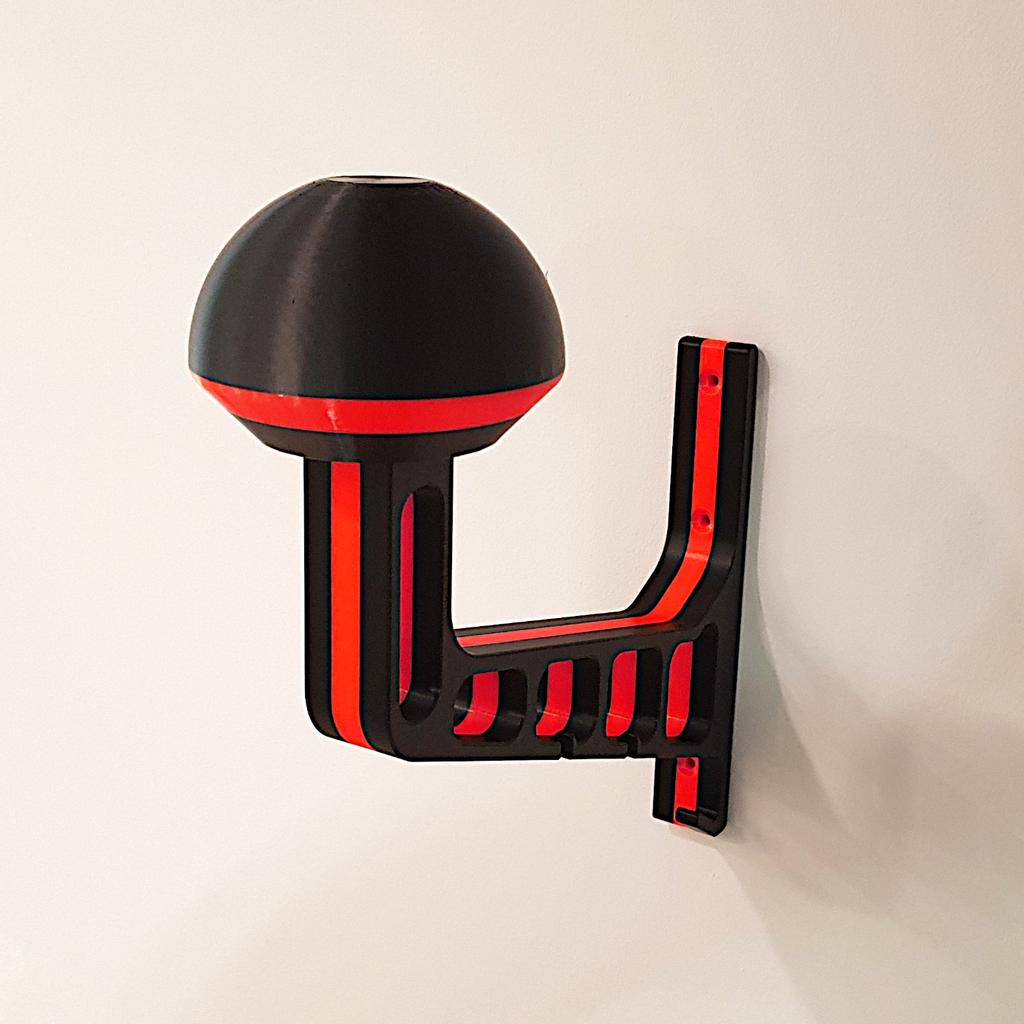 V1 Motorcycle Helmet Hook Holder Black and Red