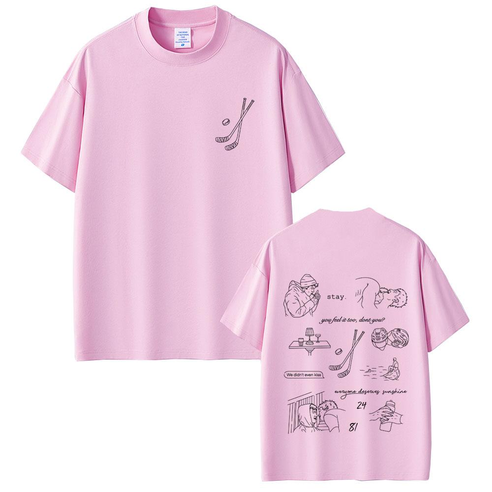 Heated Rivalry Shane Hollander Ilya Rozanov Hollanov 2481 Graphic Tshirt Male Casual Cotton T Shirts Men Women Vintage Top