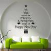 Christmas Window Stickers Self Adhesive Merry Christmas Tree Letter Design for Home Glass Decor Living Room Decoration Stickers
