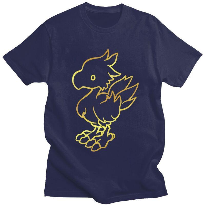 Custom Mens Final Fantasy Chocobo T Shirt Short Sleeve Cotton Tshirt Classic Tshirt Casual Tee Clothes