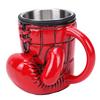 Boxing Glove Mug Resin Stainless Steel Novelty Boxing Coffee Mug Funny Tea Cup for Men Boyfriend Birthday Gifts