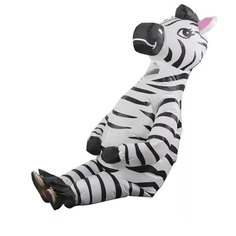Costume gonfiabile da zebra di Pasqua, per adulti