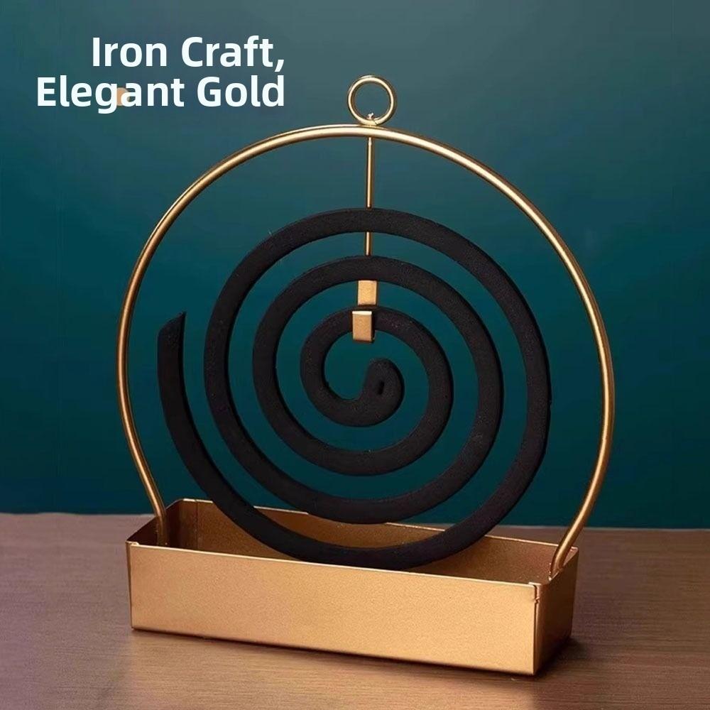 With Tray Mosquito Repellent Incenses Rack Coil Incense Burner Frame  for Household Bedroom Patio
