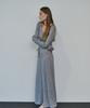 GRIDAJ Comfort String Maxi Long Skirt _ Gray