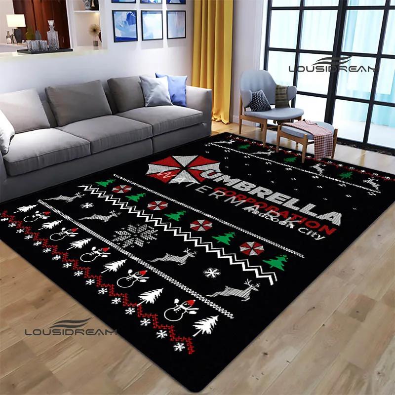 R-Resident Evil Umbrella Printed Carpet Non -slip Carpet Carpets for Living Room Area Rug Door Pad Bedroom Decor Birthday Gift