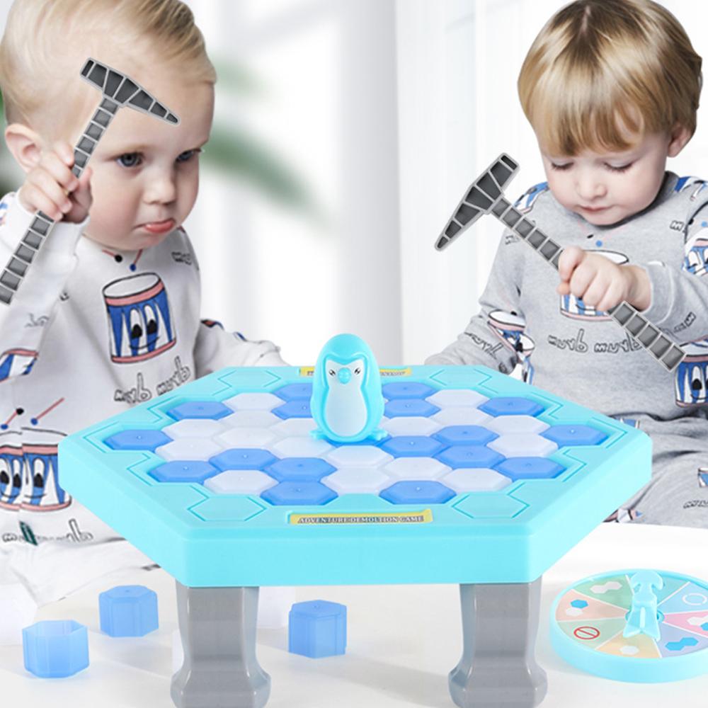 Eisbrechender Pinguin für Kinder rettet kleinen Pinguin Eisklopfen Spiel Eltern-Kind Familienparty Desktop Interaktives Spielzeug Erwachsener
