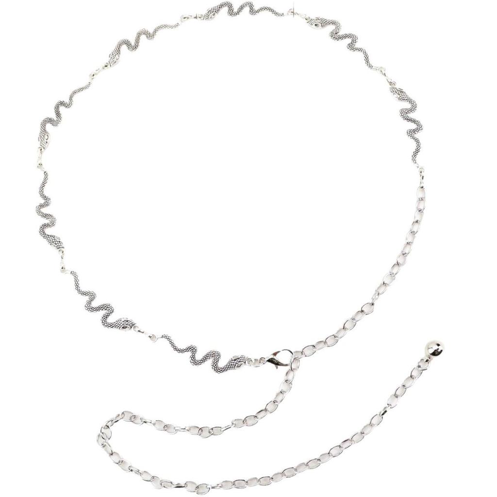 Cadena de Cintura Metálica Retro para Mujer - Accesorio Versátil y a la Moda