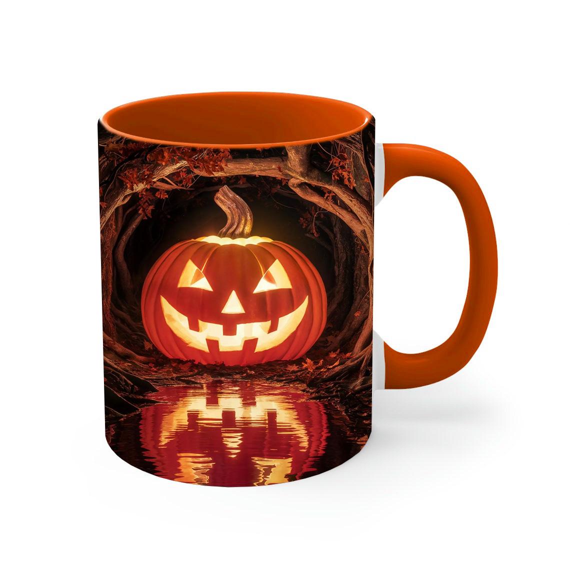 

3D Чашка для чая Жуткий волшебник Керамическая кофейная кружка Хэллоуин Тыква Тыква 301-400ml