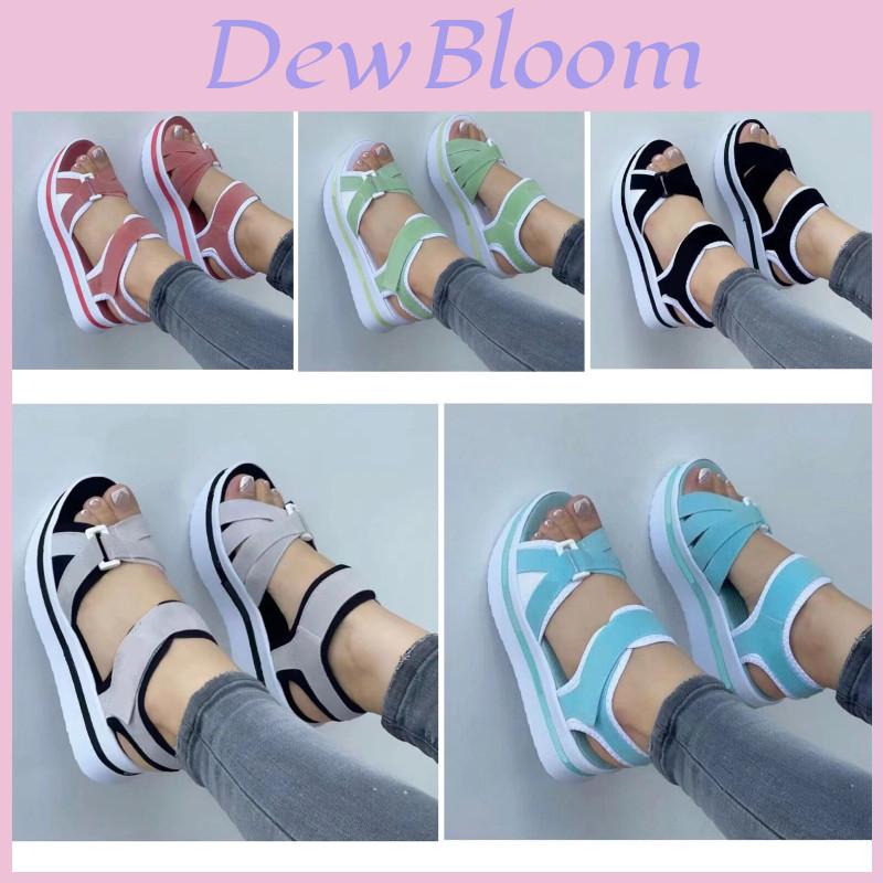 Stylish And Trendy Women's Flip Flops With Magic Tape And Cross Straps