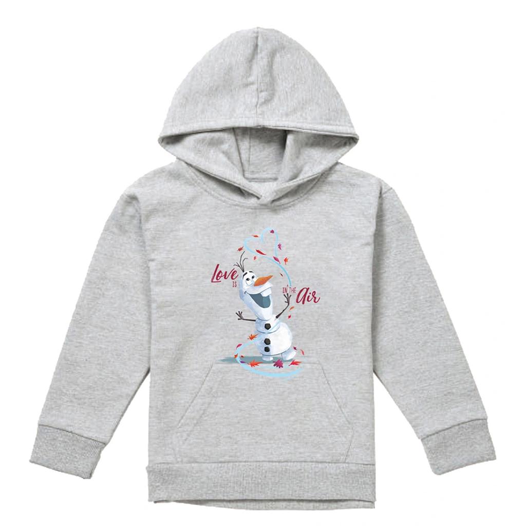 frozen Childrens/Kids Love Is In The Air Olaf Heather Valentine`s Day Pullover Hoodie