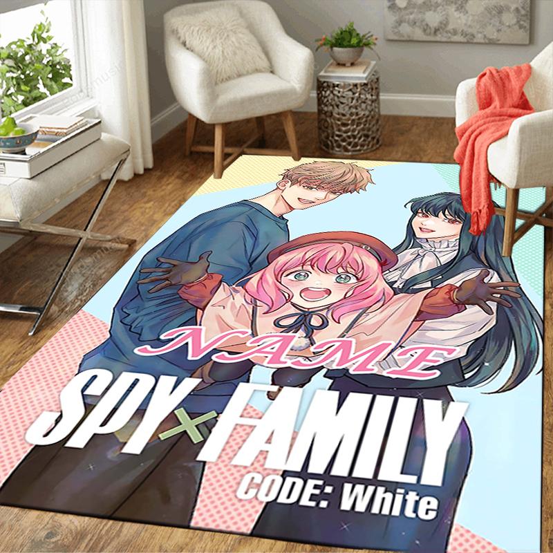 Custom 1Pc Spy Family White Code Rug Office Carpet Indoor Outdoor Entrance Doormat Nonslip Soft And Comfortable Living Room D2915276