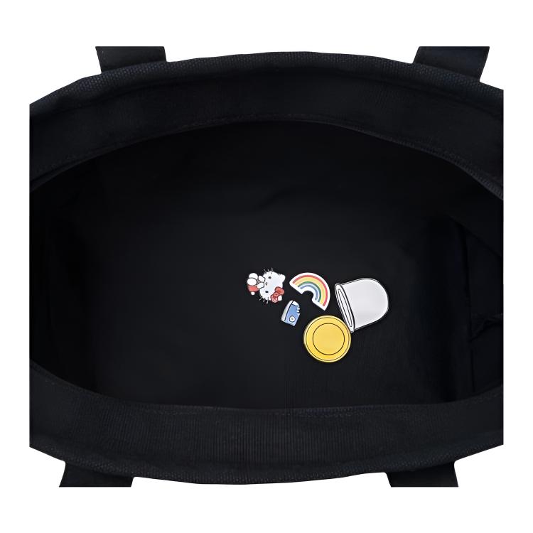 Converse X Sanrio Collaboration 24L Simple Versatile Cotton Tote Bag Women tote bags Black WA5872-023