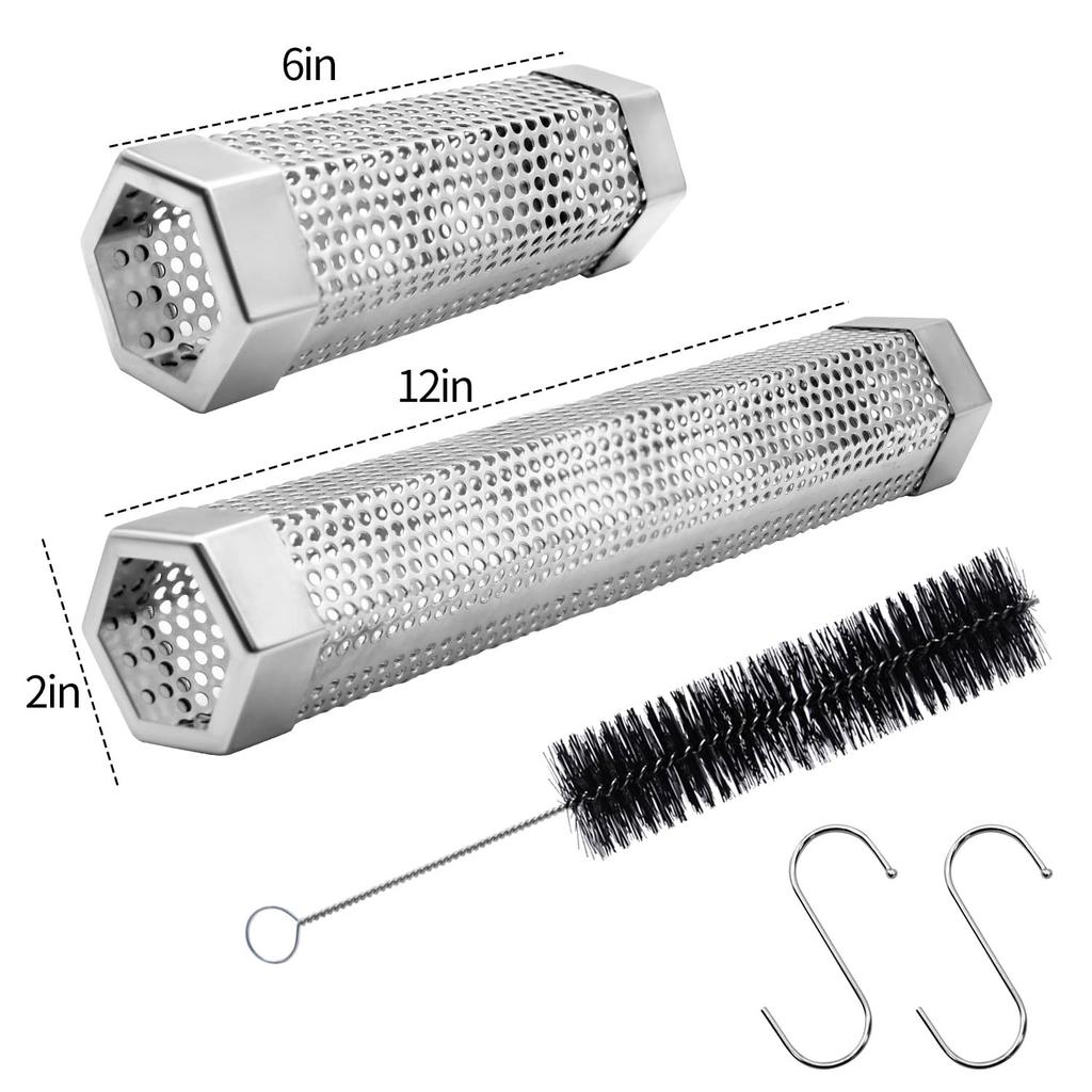 Outdoor Bbq Stainless Steel Smoker Tube Cold Smoke Generator Wood Pellet Smoker Tube Grilling Meat Fish Vegetable Camping Picnic