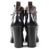 Great LOUIS VUITTON Ankle boots Leather monogram lace-up leather Women 36 G34085 Used