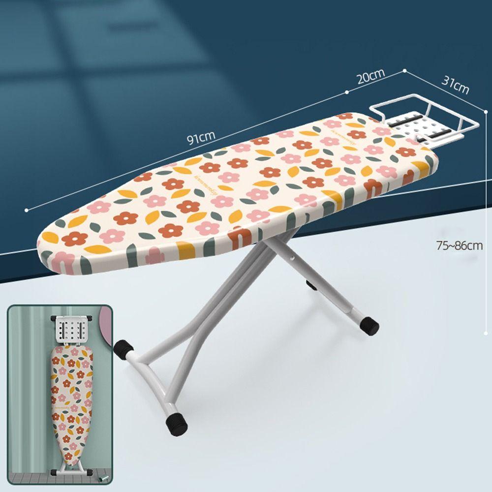 Floral Pattern Ironing Board Cover Elastic Heat-resistant Ironing Board Cloth Thickened Stain Resistant Ironing Heat Shield