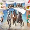 Animal Horse Bedding Set, Cartoon Duvet Cover Pillowcase 75*50Cm For Girls And Children, Exquisite Full Size Decorative Gift