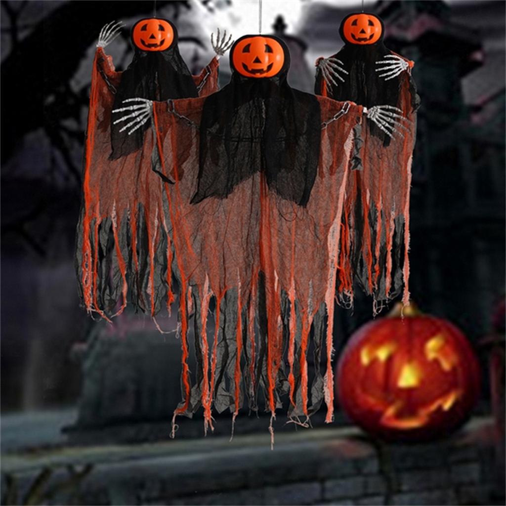 Hanging Grim Reapers Halloween Decorations Horror Pupmkin  Skeleton Hanger Scary Hanging Ghosts Props For Indoor Outdoor