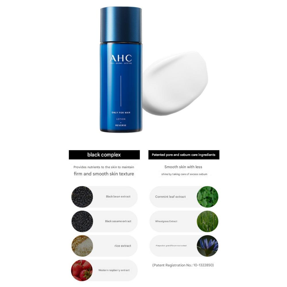 [Geschenk für Männer] AHC Only For Men Hautpflege 2-teilig + Verpackungsbox Set  (Toner 150 ml + Emulsion 150 ml)