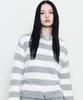Luvistrue Ev Stripe Damage Cardigan(Gray)