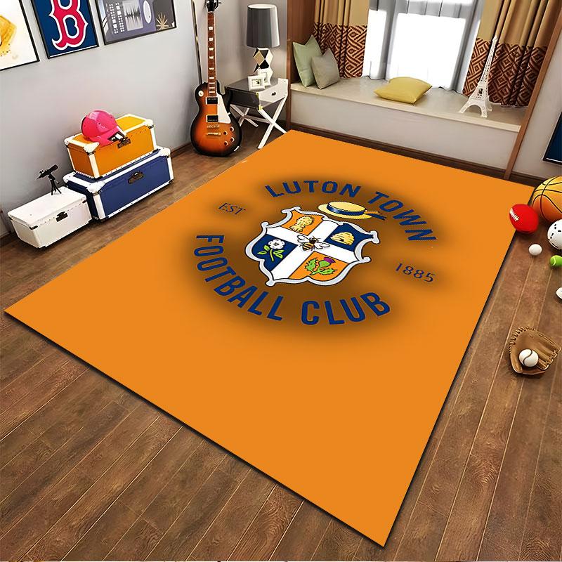 Luton Town FC Badge Carpet suitable as a non-slip mat for the living room or bedroom sofa