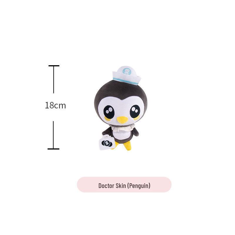 Octonauts Plush Toy Set: Captain Barnacles, Kwazii, Peso, Dr. Shellington, Professor Inkling