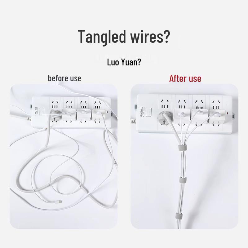 Selbstklebende Klett-Kabelbinder für Kabelmanagement und Organisation