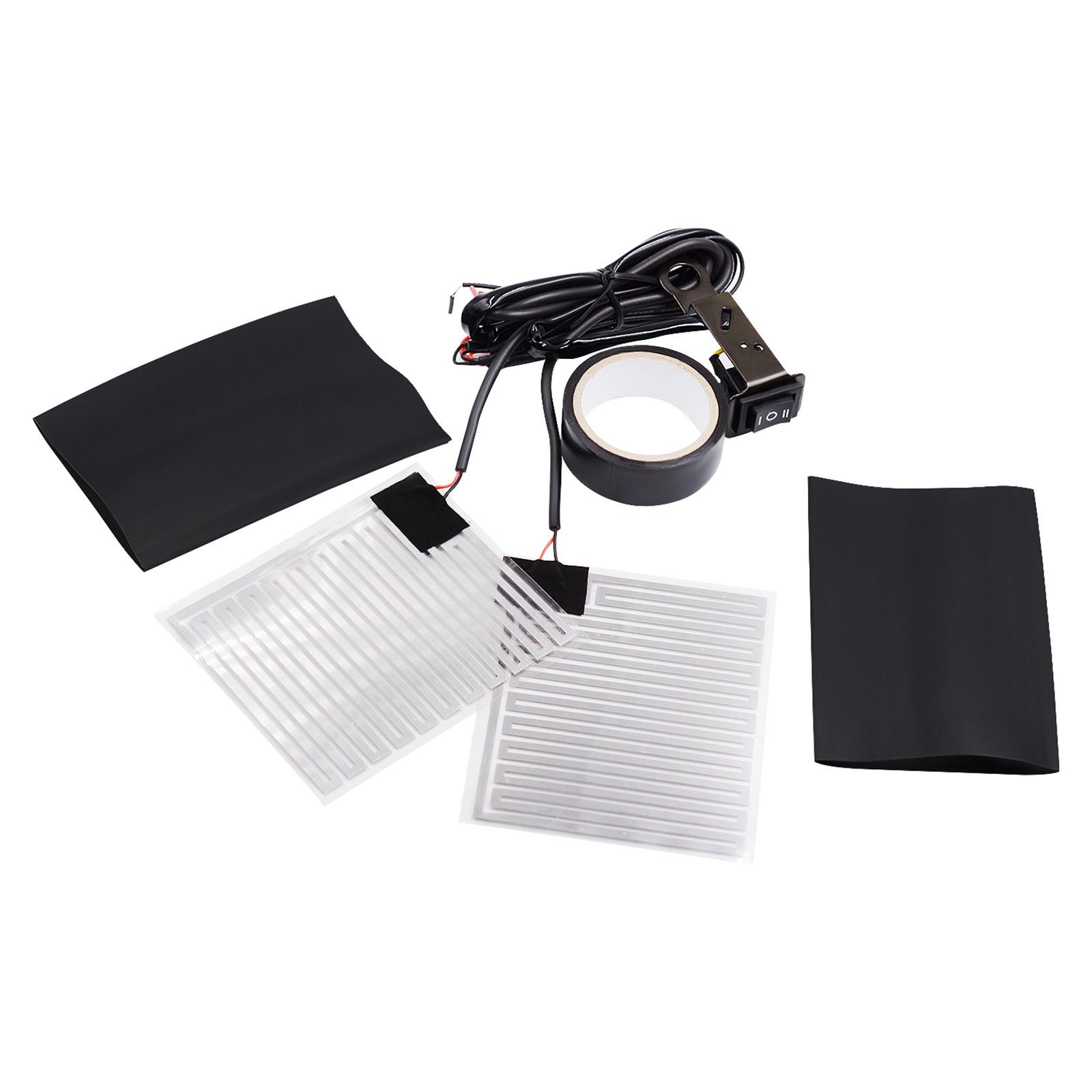 

12V Universal Motorcycle Handlebar Heated Pad Warm Heated Grip Kit Pads Motorbike Winter Heated Grip Pads