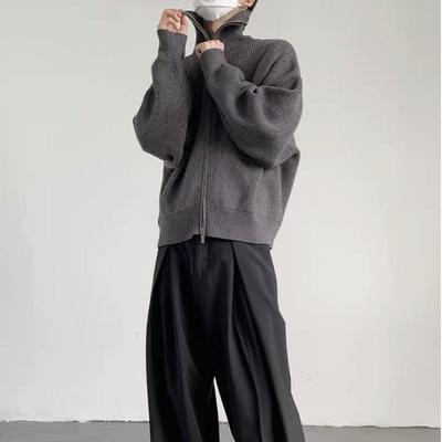 Herren Trend Strickjacke mit halbohem Kragen, Herbst/Winter 2023 Kollektion