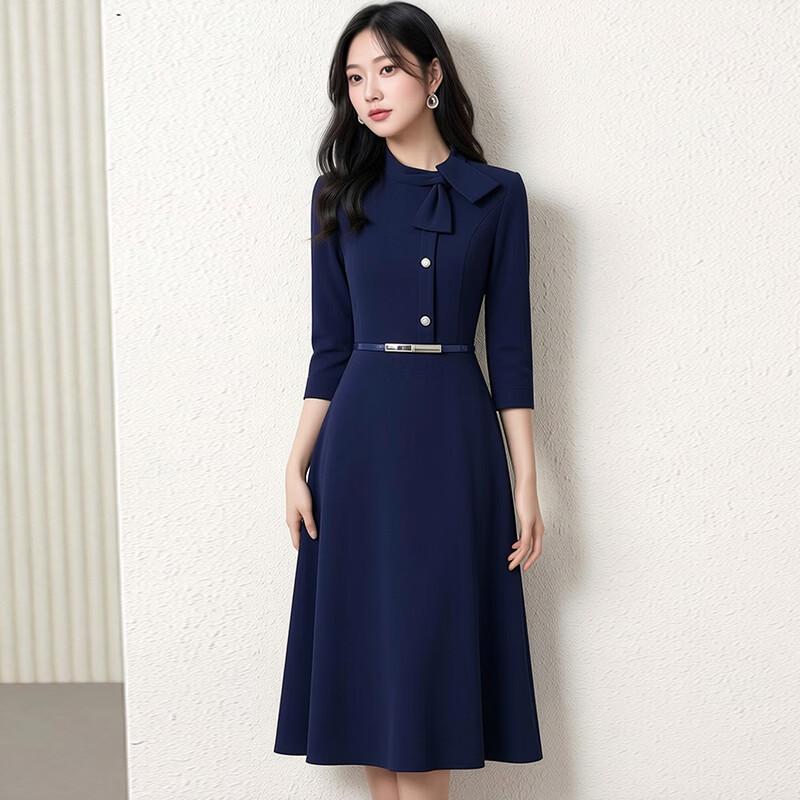 TLOMAN Women's Professional A-Line Work Dress